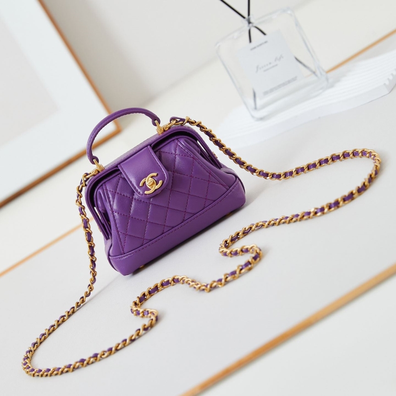 Ch*el top handle bags